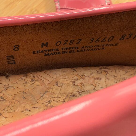 G H Bass & Co. Weejuns Bass Diane Pink Leather Loafers Women’s Sz 8 Preppy - Picture 10 of 12